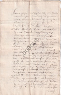 Hasselt/Kuringen- Manuscript 1675- Betreft Grond Gelegen Buiten De Truiense Poort In De Groenstraat In Hasselt  (V3107) - Manuscritos