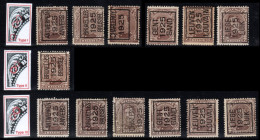 Setje Typo's 1925 Op Nr 136 - O/used - Typo Precancels 1922-26 (Albert I)