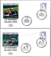 GRAN PREMIO DE ITALIA 2011. MONZA. Set 2 Sobres - Auto's