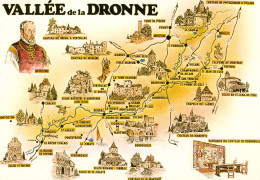 CPM-24- Carte Touristique Illustrée De La VALLÉE DE LA DRONNE -* TBE **2 Scans - Sonstige & Ohne Zuordnung