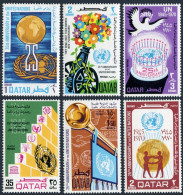 Qatar 226-231,hinged. Mi 433-438. UN, 25th Ann.1970. Cannon As Flower Vase Dove, - Qatar