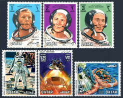 Qatar 190-195, MNH. Michel 397-402. Apollo 11 Moon Landing, 1969. - Qatar