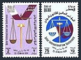 Qatar 846-847, MNH. Michel 1033-1034. Law Conference, 1994. - Qatar