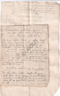 Hasselt- Manuscript 1691- Betreft Grond Buiten De Truiense Poort In De Groenstraat, Christoffel Vandereyst (V3110) - Manuskripte