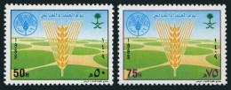 Saudi Arabia 1090-1091, MNH. Mi 927-928. World Food Day, 1988. Wheat. - Arabie Saoudite