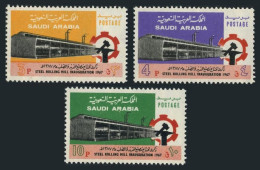 Saudi Arabia 618-620, MNH. Michel 525-527. Steel Rolling Mill, Jedda, 1970. - Saoedi-Arabië