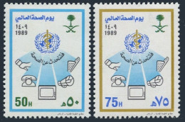 Saudi Arabia 1096-1097, MNH. Michel 941-942. World Health Day 1989. - Arabia Saudita