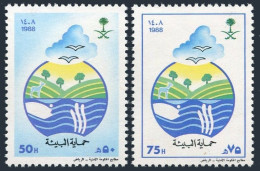 Saudi Arabia 1084-1085, MNH. Michel 919-920. Environmental Protection, 1988. - Saudi-Arabien