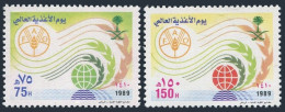 Saudi Arabia 1104-1105, MNH. Michel 955-956. FAO.World Food Day, 1989. - Arabia Saudita