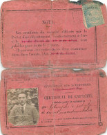 CERTIFICAT DE CAPACITE CIRCULATION DES AUTOMOBILES.  ARDECHE 1922 - Documenti Storici