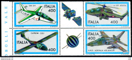 Costruzioni Aeronautiche '83 Varietà Stampa Dell'azzurro Più Intensa - Plaatfouten En Curiosa