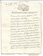 (C11) - CACHET GENERALITE POITIERS SUR DOCUMENT SAINT MAIXENT 1735 - Covers & Documents