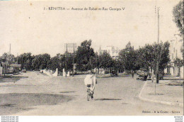 MAROC  KÉNITRA  Avenue De Rabat Et Rue Georges V - Sonstige & Ohne Zuordnung