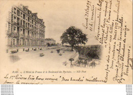 PAU  L'Hôtel De France Et Le Boulevard Des Pyrénées  ..... ( Ref FB325 ) - Pau