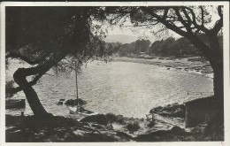 Le Lavandou - Crépuscule à La Favière - Flamme Krag Du Lavandou 1955 "Mer Et Montagne Rives Heureuses..." - (P) - Le Lavandou