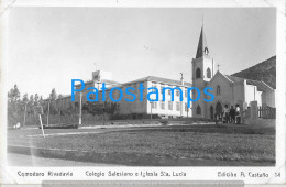 228864 ARGENTINA PATAGONIA COMODORO RIVADAVIA COLEGIO SALESIANO & IGLESIA STA LUCIA PHOTO NO POSTAL POSTCARD - Argentine