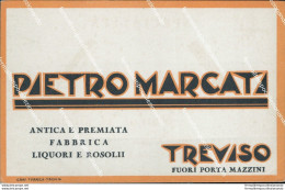 Bm62 Cartolina Commerciale Treviso Citta' Pietro Marcati - Treviso