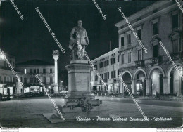 M718 Cartolina Rovigo Piazza Vittorio Emanuele Notturno - Rovigo