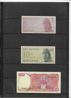 C/286            Indonesie   -   3 Billets Neufs - Indonesia