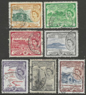 St Kitts-Nevis. 1954-63 QEII. 7 Used Values To 12c. SG 106a Etc. M5067 - St.Cristopher-Nevis & Anguilla (...-1980)