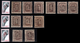 Setje Typo's 1926 Op Nr 136 - O/used - Typo Precancels 1922-26 (Albert I)
