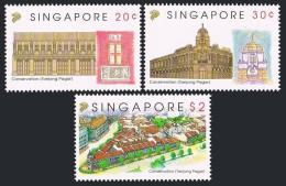 Singapore 650-652, MNH. Michel 685-687. Preservation Of Tanjong Pagar, 1993. - Singapore (1959-...)
