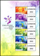 Singapore 1154 2 Sheets, MNH. Olympic Committee 117th Session, 2005. - Singapur (1959-...)