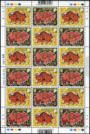 Singapore 775a Sheet,MNH.Mi 822-823 Bogen. New Year 1997,Lunar Year Of The Ox. - Singapore (1959-...)