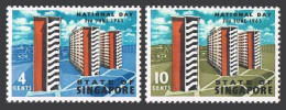 Singapore 70-71, MNH. Mi 71-72. National Day, 1963. Government Housing Project. - Singapur (1959-...)
