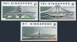 Singapore 556-558,MNH.Michel 587-589. Singapore Indoor Stadium,1989. - Singapore (1959-...)