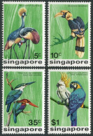 Singapore 236-239, MNH. Mi 239-242. 1975. Cranes, Hornbill, Kingfisher, Macaw. - Singapour (1959-...)