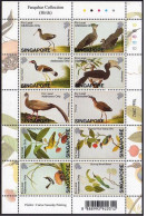 Singapore 1004 Aj Sheet, MNH. Farquhar Collection, 2002. Birds. - Singapur (1959-...)