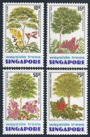 Singapore 243-246, MNH. Michel 246-249. Wayside Trees,1976.Yellow Flame,Cabbage, - Singapur (1959-...)