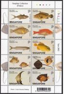 Singapore 1005 Sheet, MNH. Farquhar Collection, 2002. Fish. - Singapur (1959-...)