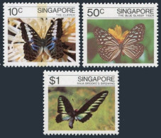 Singapore 387-389, MNH. Mi 393-395. Butterflies 1982.Clipper,Blue Grassy Tiger - Singapour (1959-...)