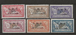 !!! SYRIE, SÉRIES 68/73 NEUVES﹡ - Unused Stamps