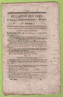 1834 BULLETIN DES LOIS - TARIF DES DOUANES - PONT SUR LA GARONNE A MARMANDE - MONT DE PIETE DE DIEPPE - - Wetten & Decreten