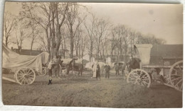 Photo Ancienne - Snapshot - Militaire - EINVILLE AU JARD - Meurthe Et Moselle - Convoi Charrette - Camouflage - WW1 - Oorlog, Militair