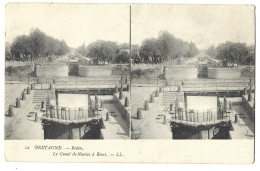 Delcampe - 35  Redon  -  Carte Stereoscopique -  Le Canal De Nantes A Brest - Redon