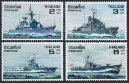 Thailand 895-898,lightly Hinged.Michel 918-921. Thai Naval Ships 1979. - Thaïlande