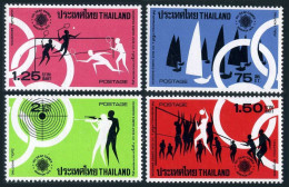 Thailand 753-756,hinged,.Mi 772-775. SEAP Games,1975.Yachting,Badminton,Shooting - Thailand