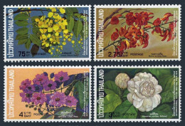 Thailand 707-710, Lightly Hinged. Mi 723-726. Letter Writing Week 1974: Flowers. - Thailand
