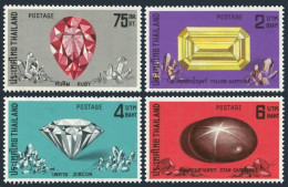 Thailand 624-627,hinged.Mi 634-637. Precious Stones 1972.:Ruby,Sapphire,Zircon, - Thailand