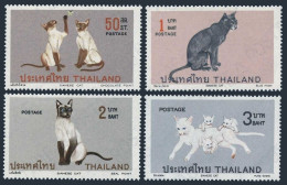 Thailand 572-575,lightly Hinged.Michel 588-591. Siamese Cats 1971. - Thaïlande