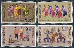 Thailand 528-531,hinged.Mi 544-547. Dances 1969.Ramwong,Candle,Krathop Mai,Nohra - Thailand