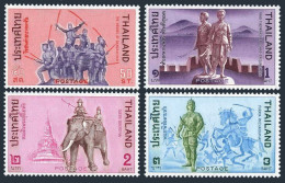 Thailand 562-565,hinged.Michel 579-582. Heroes From Thai History,1970.Elephant. - Thaïlande