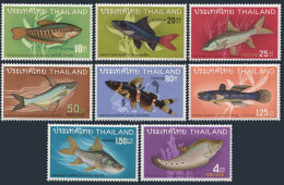 Thailand 501-508,lightly Hinged.Michel 517-524. Fish,1968. - Thaïlande