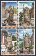 Thailand 1829-1832,1832a Sheet,MNH. Chinese Stone Statues 1998.Warriors. - Thailand