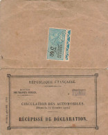 CIRCULATION DES AUTOMOBILES. YONNE. 1922 - Documenti Storici
