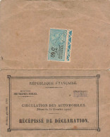 CIRCULATION DES AUTOMOBILES. YONNE. 1922 - Historische Dokumente